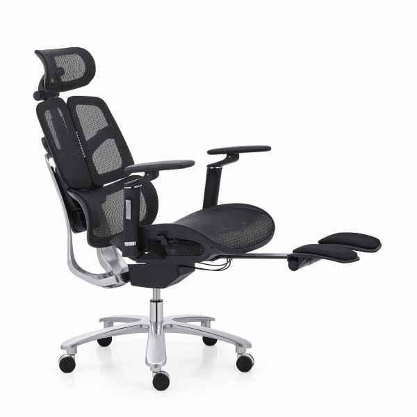 Office Ergonomic Swivel Chair Full Mesh With Soft Footrest