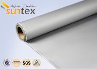 O silicone de alta temperatura da resistência revestiu a fibra de vidro para a cortina de fumo à prova de fogo da cortina da soldadura da cortina