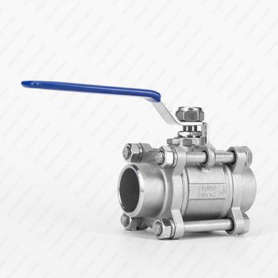Stainless Steel 304 316 3PC Butt Welding Ball Valve