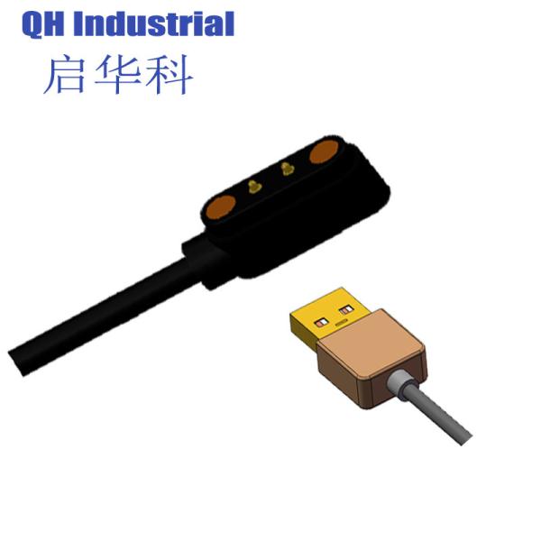 2Pin 4.0mm Large Idi Screw Contact Pin Magnetic 12V Connectors Micro Pcba Solder Cup Pogo Pin Magnetic Pogo Pin