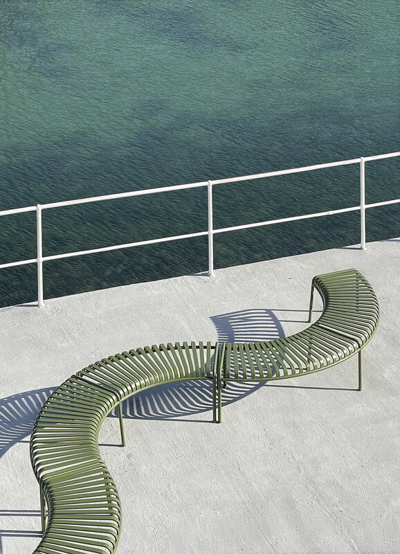 Y Mail Packing Minimalist Garden Set Outdoor Furniture Park Bench Patio Steel Bench