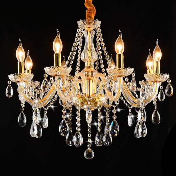 Gold Bedroom Dining room Crystal Chandelier light fixtures (WH-Y-27)
