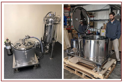 Центрифуга разделителя Флоодабле низкой температуры для отделять растворитель от извлеченного материала