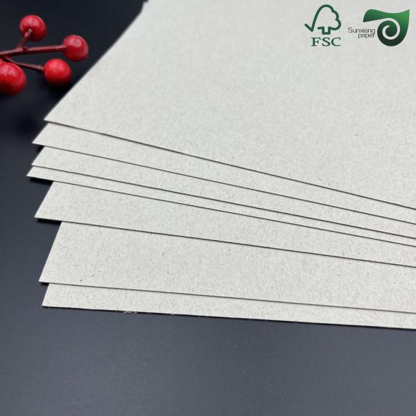 Double Faced Grey Card Board 0.5mm 4mm Thickness For Duplex Book Binding FSC