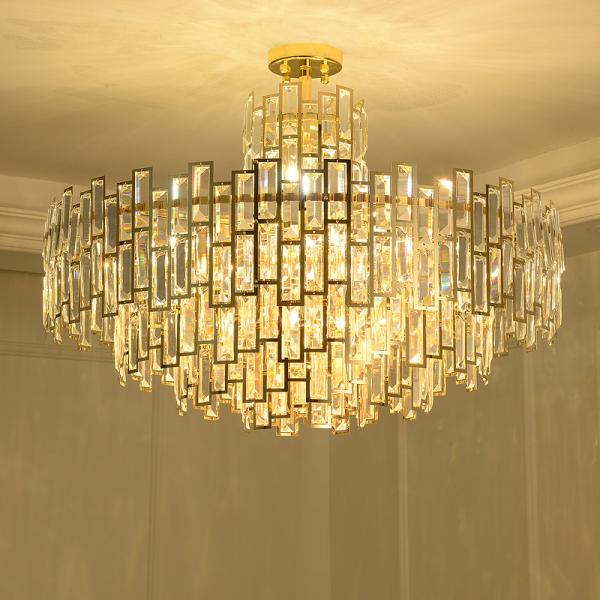 100cm Diamater 30cm Height Restaurant 260V Crystal Pendant Light