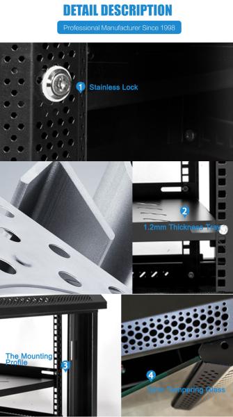 Customized 27U 800*800*1400 Standard 19 Inch Data Center Server Rack with 2.0 Thickness