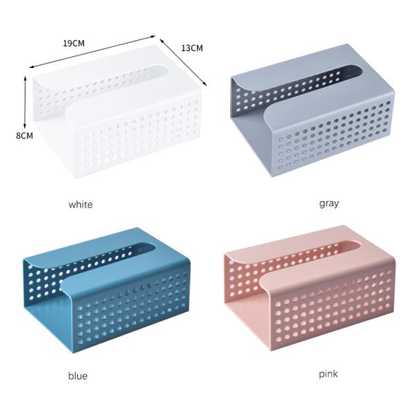 Sticky PS Plastic Tissue Box Plastic Kleenex Box Covers 19x13x8cm