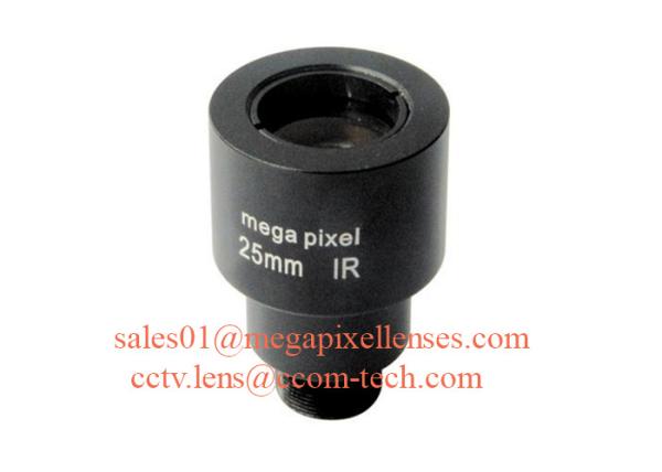 1/2 25mm F1.6 3MP 1080P M12 Mount Fixed Focal Lens for security cameras, 25mm MTV lens