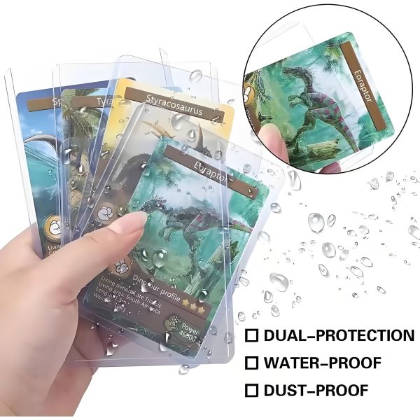 Solid Clear 35PT Toploaders PVC Vinyl Card Protector Holder for Sports Game Trading Card Toploaders
