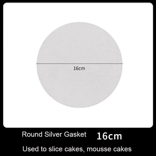 Direct Exquisite Food Grade Circle Cardboard Cake Paper Boards Round Silver Base Tray