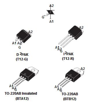 BTA12-600BW transistor 12A TRIACS China Supplier New & Original Electronic Components
