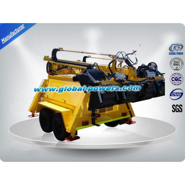 LED 9m Portable Trailer Mobile Light Tower Diesel Generator with Hand Push