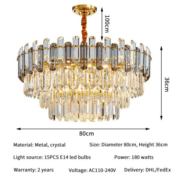 Creative Led Chandelier For Live Room 2021 Luxury Crystal Lamp Rectangle princess chandelier(WH-CY-217)