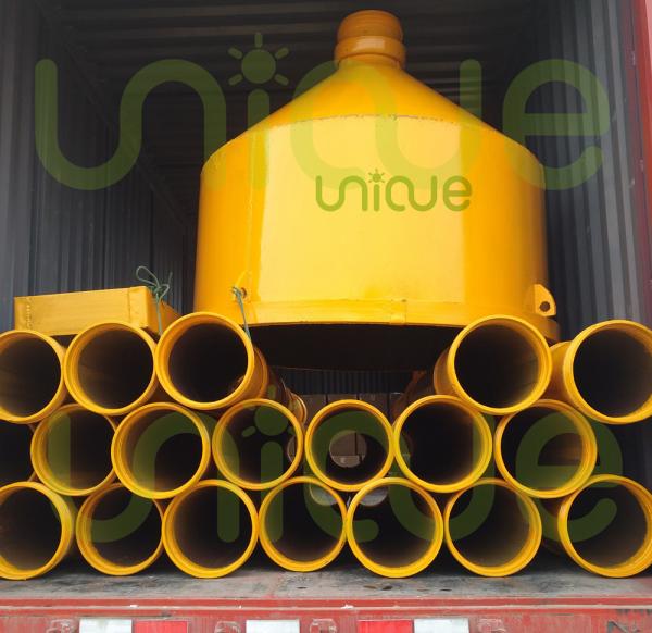 Dia 10inch Thickness 4mm Concrete Tremie Pipe Threaded Type