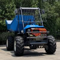 Mini Agriculture Tractor Articulated Steering verde con el motor de oro de los pescados