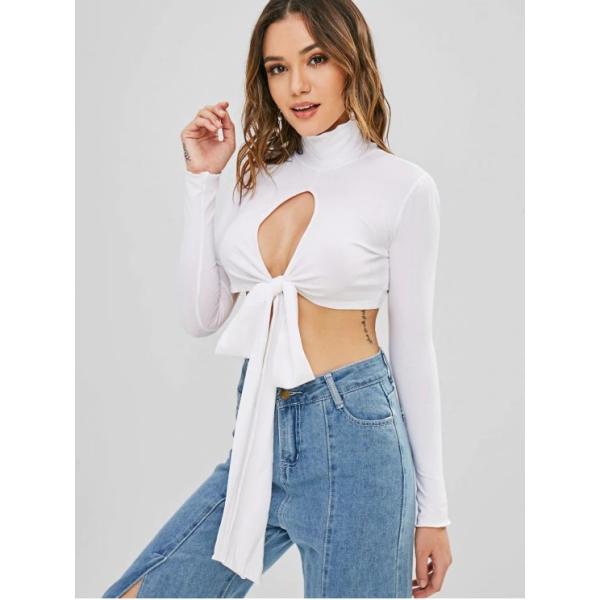 Верхняя часть урожая связи Туртленек выреза женщин одежды фитнеса