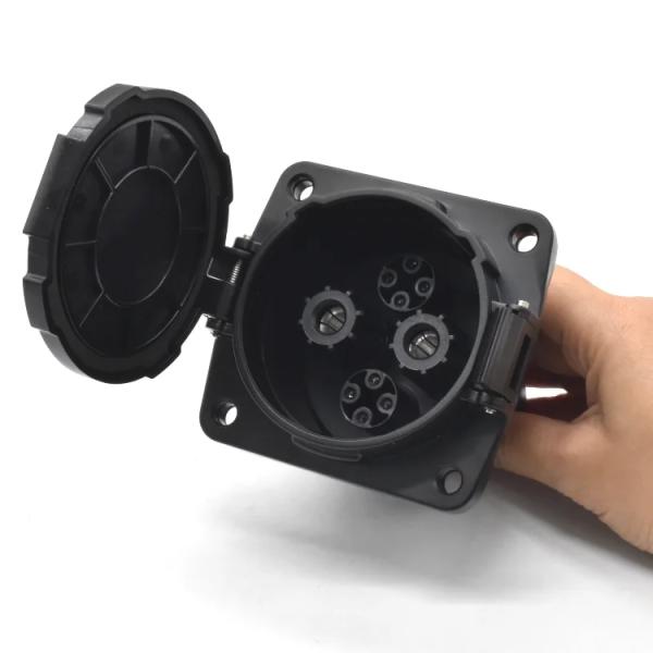 Electric Vehicle Inlet DC CHADEMO EV Charging Accessories Socket For Nissan Leaf 125A/150A/200A