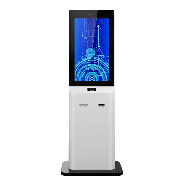 32 Inch Hotel Self Service Check in Kiosk with Room Card Dispenser Passport Scanner Touch Screen Check-Out Terminal OEM