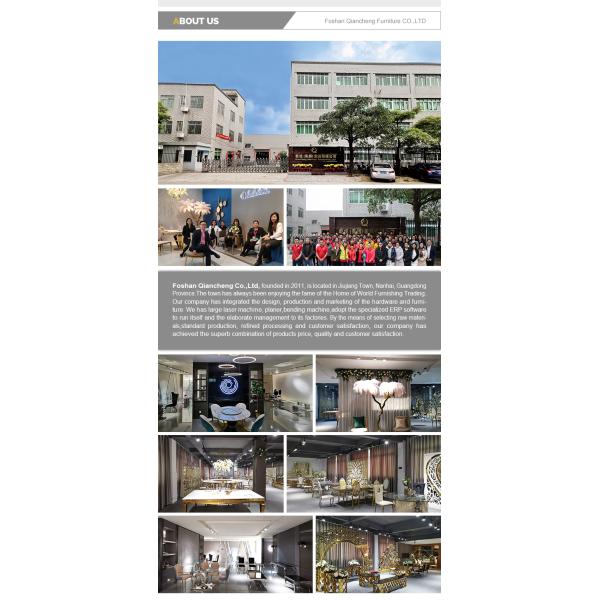 Qiancheng стеклянные верхние SS утешает ноги нержавеющей стали золота таблицы