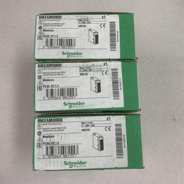 SCHNEIDER BMXAMI0800 MODICON MÓDULO DE ENTRADA NÃO ISOLADO VELOCIDADE RÁPIDA NOVO