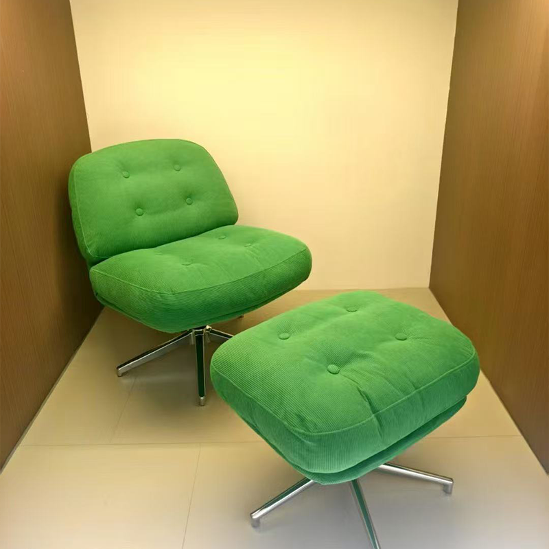 Modern Minimalist Single Seat Lazy Lounge Chair Office Chair Home Living Room Swivel Sofa Chair Recliner Eco-Friendly AcreECO