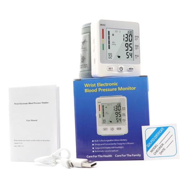 Монитор кровяного давления медицинского оборудования запястья DC6V 40times/min электронный