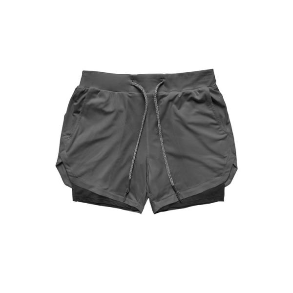 Sweatpants Woven Gym Shorts Men Worsted Breathable M-5XL 2 In 1 Gym Shorts