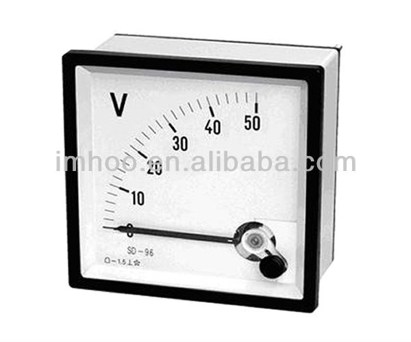 Voltmeter Analog Panel Mount Meter DC 96*96 0-50V Working Principle of Digital Voltmeter