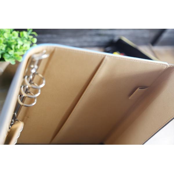Easy Bring Ring Binder Organizer / Loose Leaf Leather Day Planner 80 Sheets
