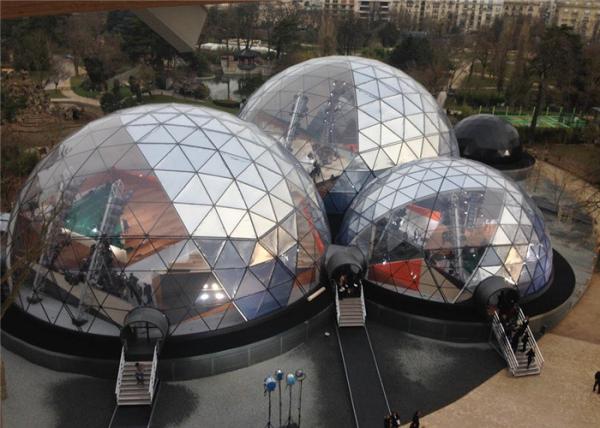 15m Diameter PVC Cover Geodesic Tent Event With Decorated Lingings