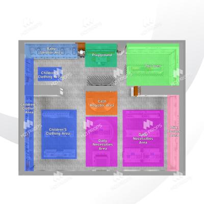 08-QSGDS Mom & Baby Store Zoning With Luxurious High-end Style