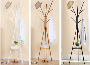 Round Tube Gold 5KG Steel Clothes Rack For Garment Display