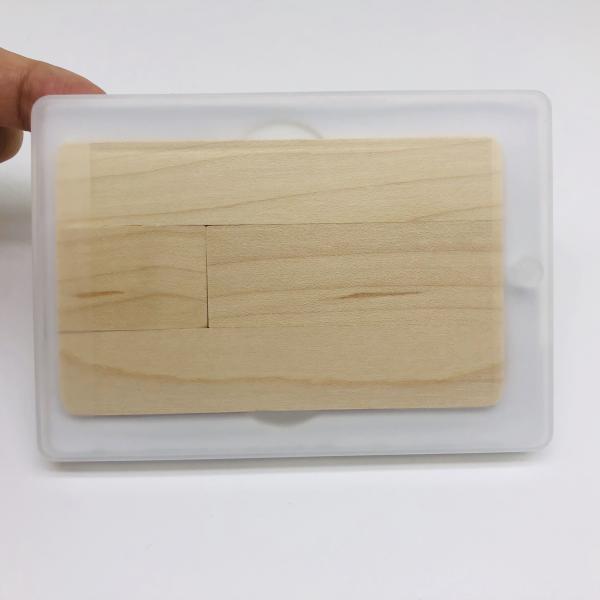 Customized Branding Wooden Card USB flash Drives 16Gb for Promo gifts