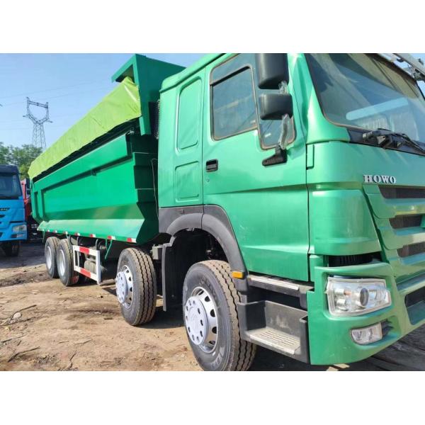 Radial Tire Design Sinotruk HOWO Green 8*4 U-Type Dump Truck 12 Wheels Transportation