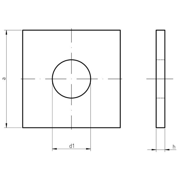 NEGRO M10 del estruendo 436 HDG a las lavadoras del acero de carbono M52