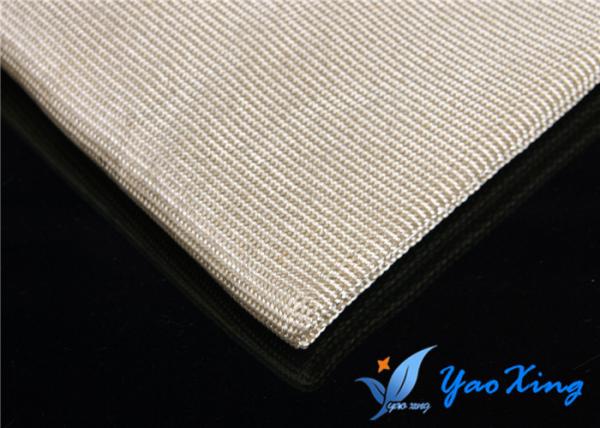 Plain High Temperature Fiberglass Cloth With Steel Wire Inside Good Heat Insulation