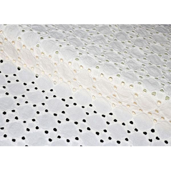 На всем швейцарская ткань шнурка вышивки хлопка отверстии с хлопчатобумажной пряжей оригинала 100%