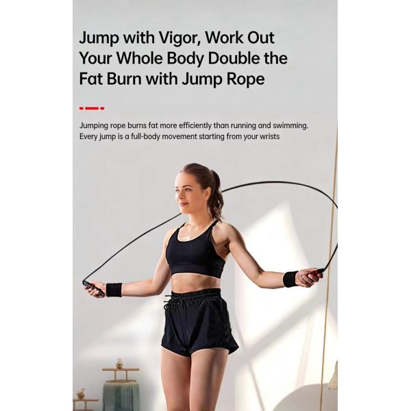 OEM Adjustable Speed Fitness Jump Rope Red For Man Woman Build Muscle