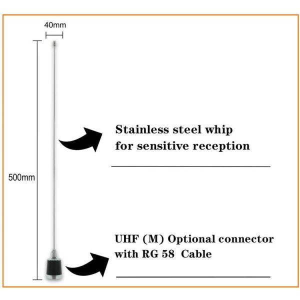 Удваивает основание держателя антенны NMO автомобиля UHF VHF 430MHz диапазона 144 магнитное
