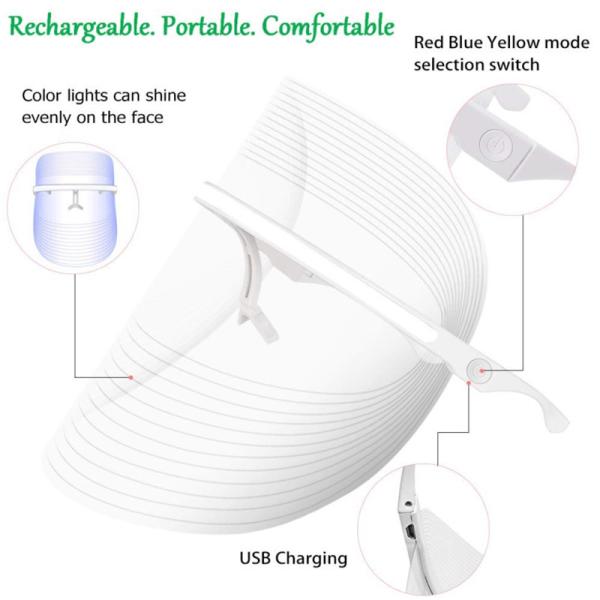 650nm Red Light PDT LED Therapy Mask For Skin Tightening