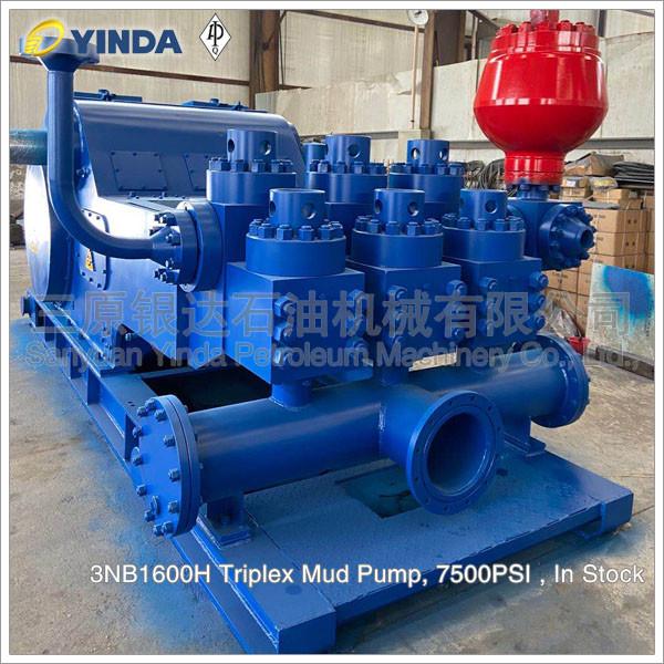 Componentes de bomba Triplex 7500PSI da lama 3NB1600H para equipamentos de perfuração 458 SPM
