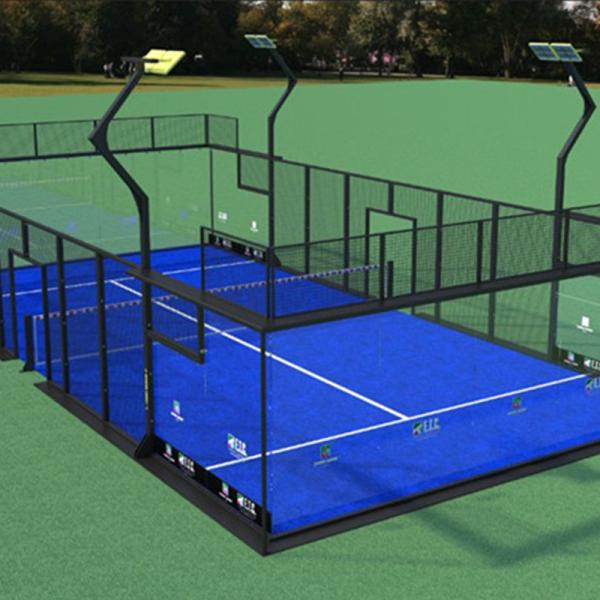 Освещение СИД суда погодостойкого тенниса Padel одиночное панорамное
