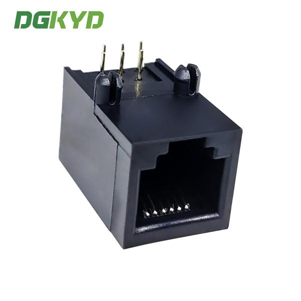 RJ11 Connector All Plastic Lightless Mesh Port Connector 6P6C Without Reinforcement Ribs DGKYD59211166IWA1DY1
