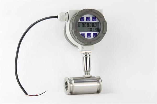 High Precision Liquid Turbine Flow Meter DN80 Clamp Type Turbine Flow Meter For Liquids Pure Water Meter