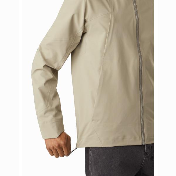 Мужская горная водонепроницаемая ветроупорная легкая упакованная капюшонированная дождевая куртка на открытом воздухе Бег по горным склонам мужская дождевая куртка