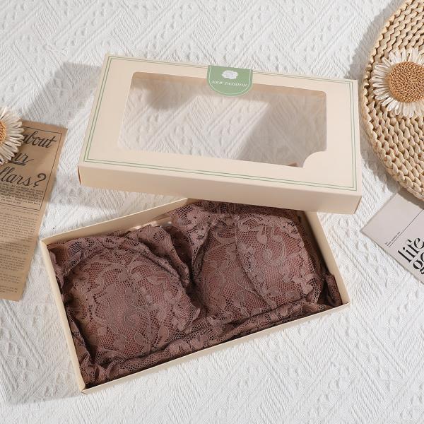 Recyclable Lingerie Printed Paper Boxes Lingerie Scarf Storage Boxes ODM
