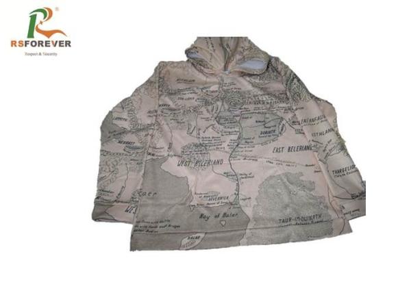 Mens Grey Camo Hooded Sweatshirt Jacket Long Sleeve Fleece Sweat Suits