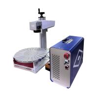 Machine portative d'inscription de laser de la fibre 20w de Tableau rotatoire pour Pen Pencil