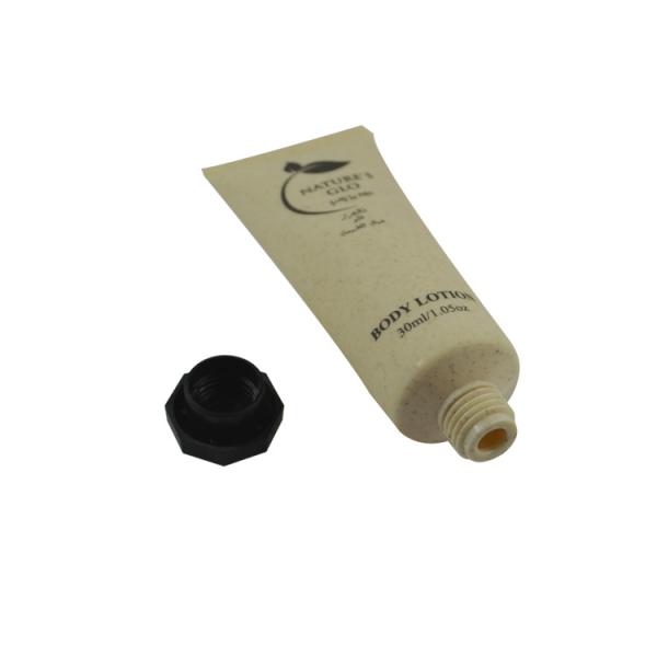 Black Sun Care Cream Cosmetic Plastic Soft Tube With Flip Top Cap