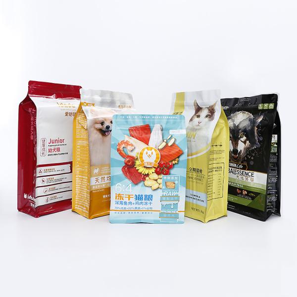 Dog Cat Feed Flat Bottom Reclosable k Pet Food Bag